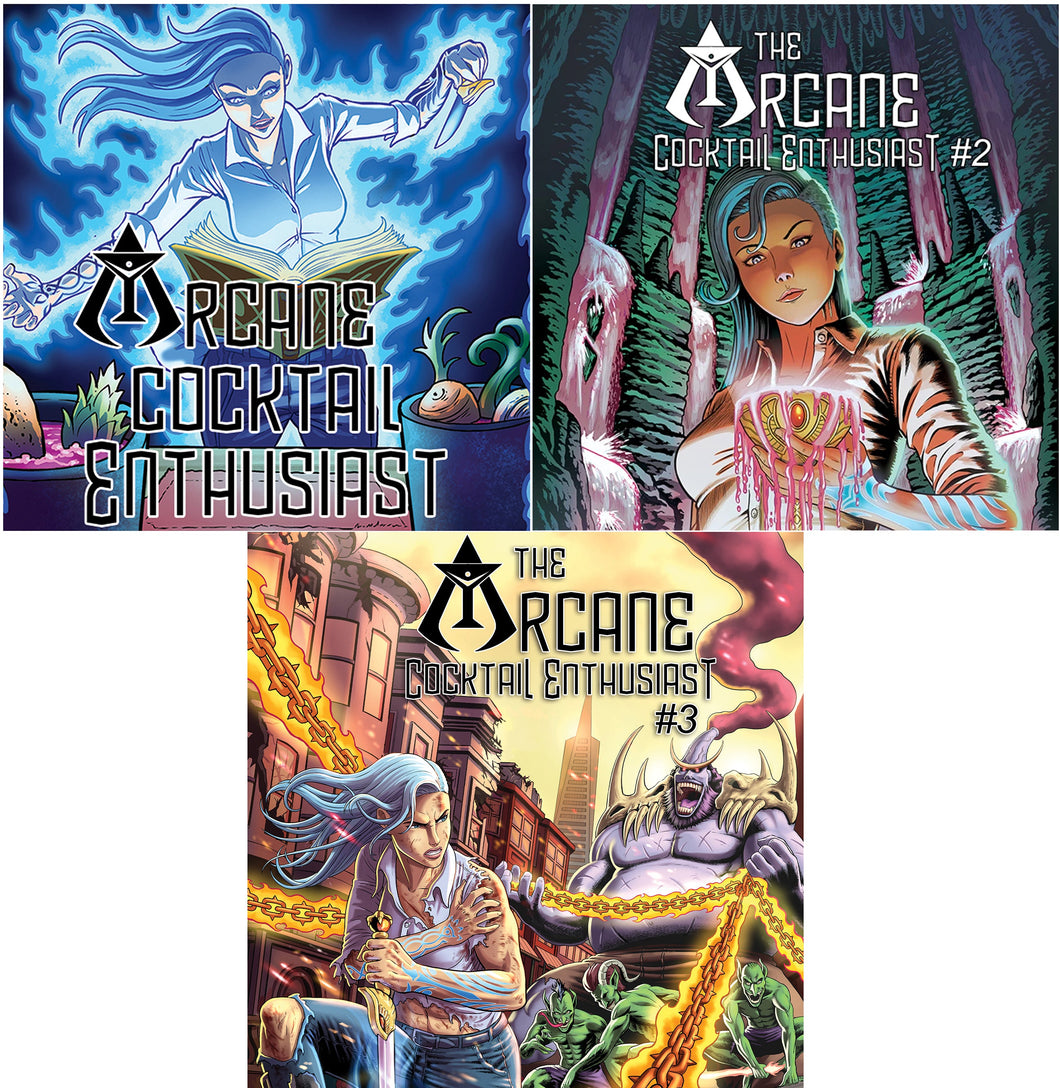THE ARCANE COCKTAIL ENTHUSIAST 3 issue PHYSICAL bundle